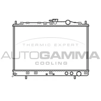 Radiateur, refroidissement du moteur AUTOGAMMA OEM 25310M3000