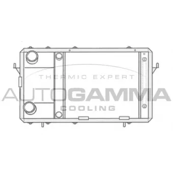 AUTOGAMMA 104663 - Radiateur, refroidissement du moteur