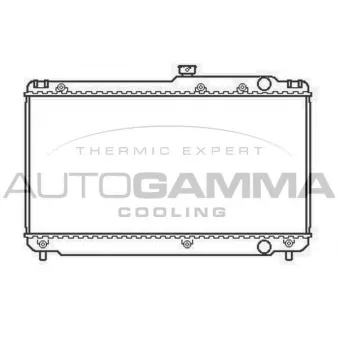 Radiateur, refroidissement du moteur AUTOGAMMA OEM 1640062090