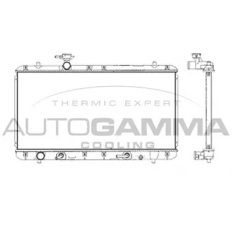 AUTOGAMMA 104711 - Radiateur, refroidissement du moteur