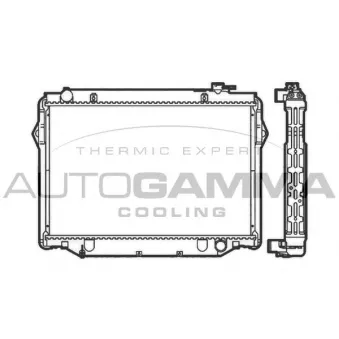 AUTOGAMMA 104736 - Radiateur, refroidissement du moteur