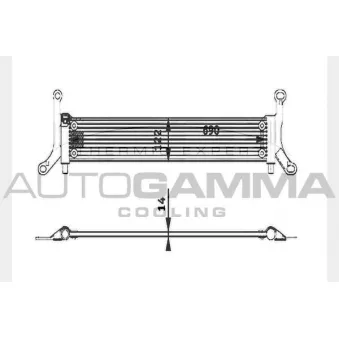 AUTOGAMMA 104750 - Radiateur, refroidissement du moteur