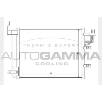 Condenseur, climatisation AUTOGAMMA 104759