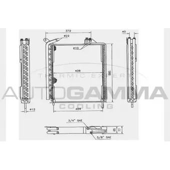 AUTOGAMMA 104760 - Condenseur, climatisation