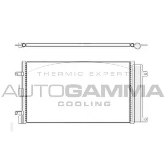Condenseur, climatisation AUTOGAMMA 104777