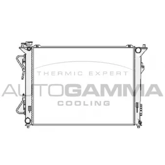 Radiateur, refroidissement du moteur AUTOGAMMA 104835
