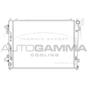 AUTOGAMMA 104842 - Radiateur, refroidissement du moteur