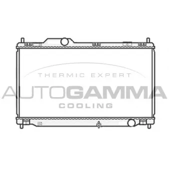 Radiateur, refroidissement du moteur AUTOGAMMA 104849