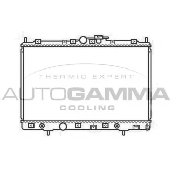 Radiateur, refroidissement du moteur AUTOGAMMA 104855