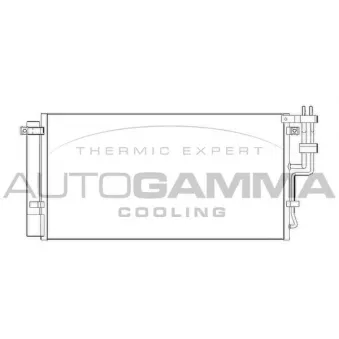 AUTOGAMMA 104908 - Condenseur, climatisation