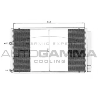 Condenseur, climatisation AUTOGAMMA 104922