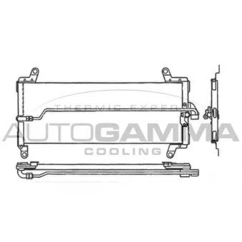 Condenseur, climatisation AUTOGAMMA 104982