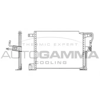 AUTOGAMMA 104989 - Condenseur, climatisation