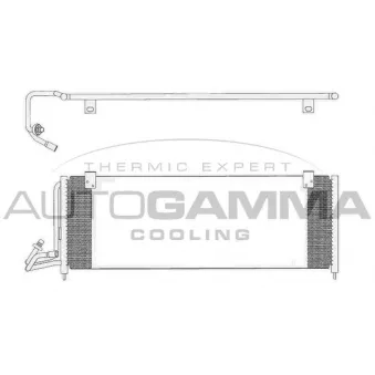 Condenseur, climatisation AUTOGAMMA OEM 55036595AB