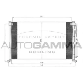 Condenseur, climatisation AUTOGAMMA 104997