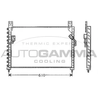 Condenseur, climatisation AUTOGAMMA 105007