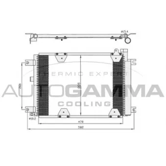 Condenseur, climatisation AUTOGAMMA OEM 9531065D12