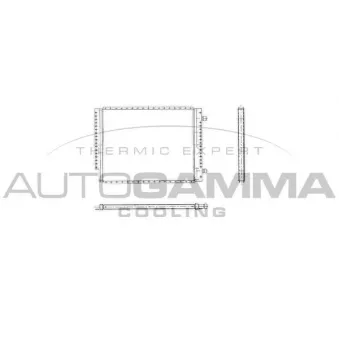Condenseur, climatisation AUTOGAMMA OEM 17026600CL