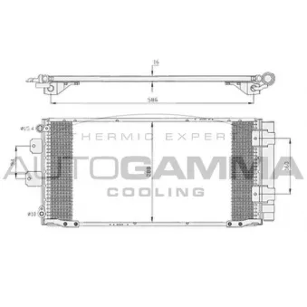 AUTOGAMMA 105035 - Condenseur, climatisation
