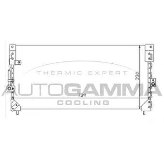 Condenseur, climatisation AUTOGAMMA OEM 8846060060