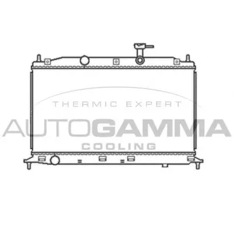 AUTOGAMMA 105046 - Radiateur, refroidissement du moteur