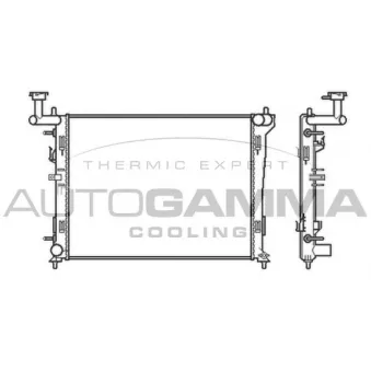Radiateur, refroidissement du moteur AUTOGAMMA OEM 253102H050