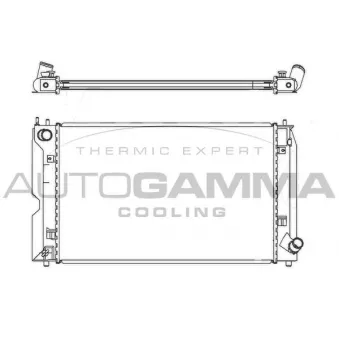 Radiateur, refroidissement du moteur AUTOGAMMA OEM 164000N030