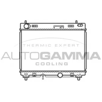 Radiateur, refroidissement du moteur AUTOGAMMA OEM 164000N050
