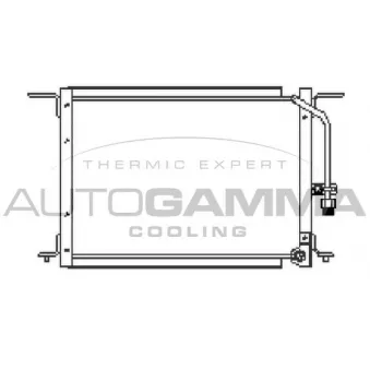 Condenseur, climatisation AUTOGAMMA 105084
