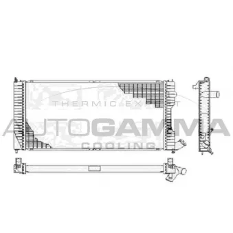 Radiateur, refroidissement du moteur AUTOGAMMA OEM 1301F2