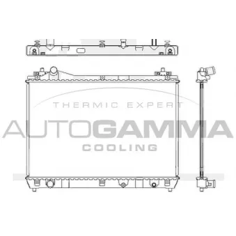Radiateur, refroidissement du moteur AUTOGAMMA OEM 1770067J00