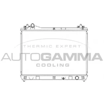 Radiateur, refroidissement du moteur AUTOGAMMA 105111