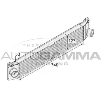 Intercooler, échangeur AUTOGAMMA 105114