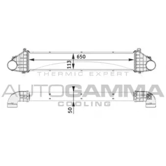 Intercooler, échangeur AUTOGAMMA 105115