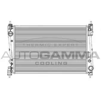 Radiateur, refroidissement du moteur AUTOGAMMA OEM 51897080