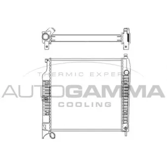 AUTOGAMMA 105128 - Radiateur, refroidissement du moteur