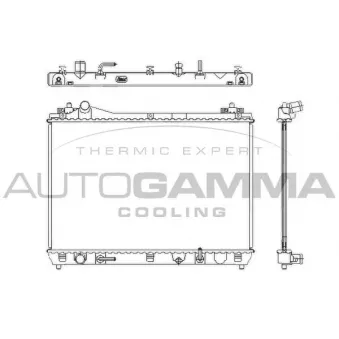 AUTOGAMMA 105138 - Radiateur, refroidissement du moteur