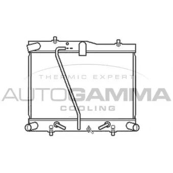 Radiateur, refroidissement du moteur AUTOGAMMA 105139