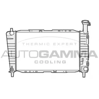 Radiateur, refroidissement du moteur AUTOGAMMA [105162]
