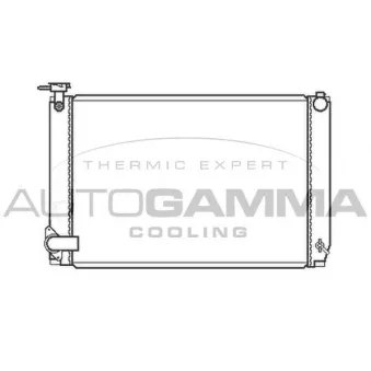 Radiateur, refroidissement du moteur AUTOGAMMA 105163