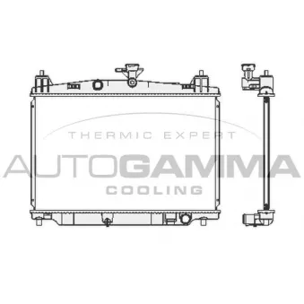 Radiateur, refroidissement du moteur AUTOGAMMA OEM ZJ3815200A