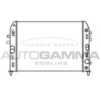 Radiateur, refroidissement du moteur AUTOGAMMA 105168