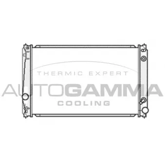 Radiateur, refroidissement du moteur AUTOGAMMA OEM 1640031420
