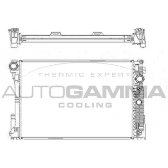 Radiateur, refroidissement du moteur AUTOGAMMA 105215