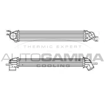 Intercooler, échangeur AUTOGAMMA OEM 17512751277