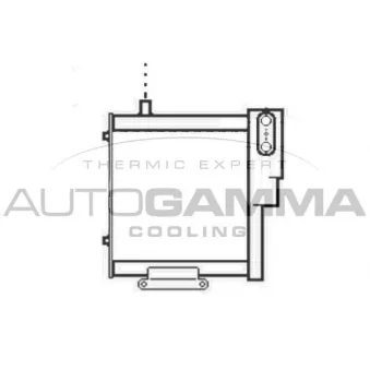 Radiateur d'huile AUTOGAMMA OEM 8E0317021A