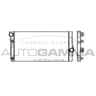 Radiateur, refroidissement du moteur AUTOGAMMA OEM 17117805627