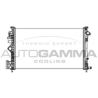 AUTOGAMMA 105322 - Radiateur, refroidissement du moteur