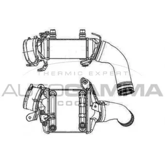 Intercooler, échangeur AUTOGAMMA 105333