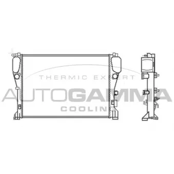 AUTOGAMMA 105348 - Radiateur, refroidissement du moteur
